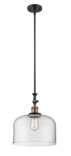 Franklin Restoration One Light Mini Pendant in Black Antique Brass (405|206-BAB-G72-L)