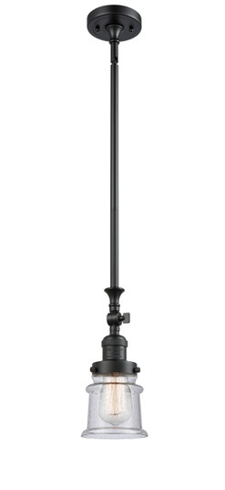 Franklin Restoration One Light Mini Pendant in Matte Black (405|206-BK-G184S)