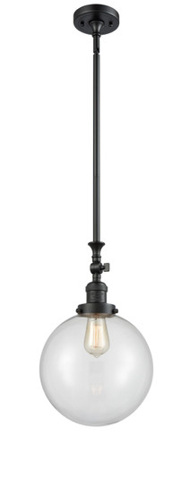 Franklin Restoration LED Mini Pendant in Matte Black (405|206-BK-G202-10-LED)