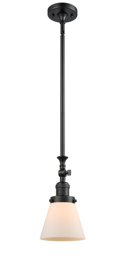 Franklin Restoration One Light Mini Pendant in Matte Black (405|206-BK-G61)