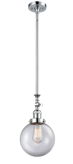 Franklin Restoration LED Mini Pendant in Polished Chrome (405|206-PC-G202-8-LED)
