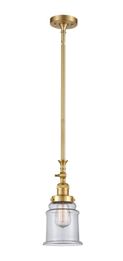 Franklin Restoration LED Mini Pendant in Satin Gold (405|206-SG-G182-LED)