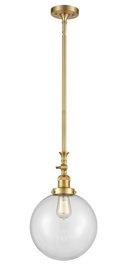 Franklin Restoration LED Mini Pendant in Satin Gold (405|206-SG-G202-10-LED)