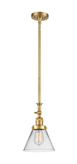 Franklin Restoration One Light Mini Pendant in Satin Gold (405|206-SG-G42)