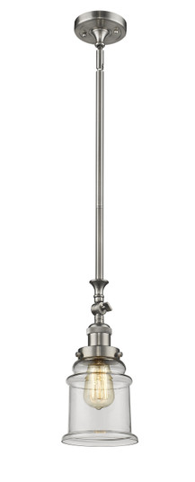 Franklin Restoration One Light Mini Pendant in Brushed Satin Nickel (405|206-SN-G182)