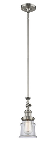Franklin Restoration One Light Mini Pendant in Brushed Satin Nickel (405|206-SN-G182S)