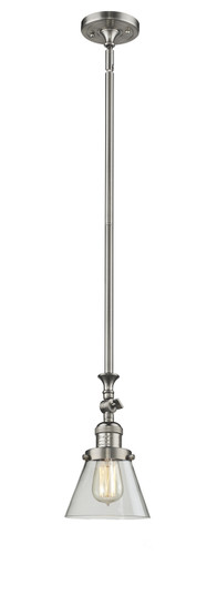 Franklin Restoration One Light Mini Pendant in Brushed Satin Nickel (405|206-SN-G62)
