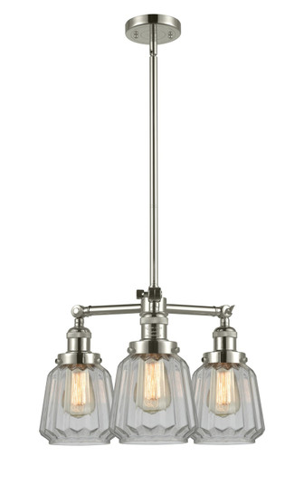 Franklin Restoration LED Chandelier in Polished Nickel (405|207-PN-G142-LED)