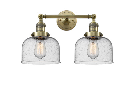 Franklin Restoration Two Light Bath Vanity in Antique Brass (405|208-AB-G74)