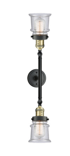 Franklin Restoration LED Bath Vanity in Black Antique Brass (405|208L-BAB-G184S-LED)