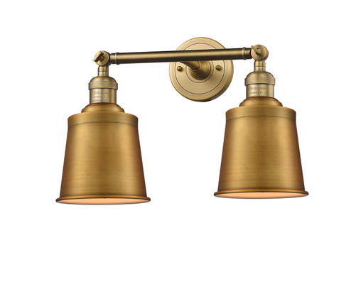Franklin Restoration Two Light Bath Vanity in Brushed Brass (405|208L-BB-M9-BB)