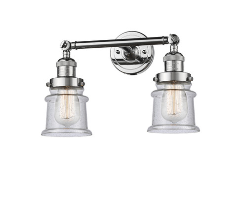 Franklin Restoration Two Light Bath Vanity in Polished Chrome (405|208-PC-G184S) Franklin Restoration Two Light Bath Vanity in Polished Chrome (405|208-PC-G184S)