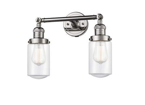 Franklin Restoration Two Light Bath Vanity in Polished Nickel (405|208-PN-G312)