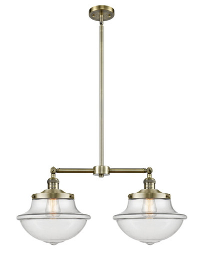 Franklin Restoration LED Island Pendant in Antique Brass (405|209-AB-G542-LED)