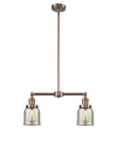 Franklin Restoration Two Light Island Pendant in Antique Copper (405|209-AC-G58)