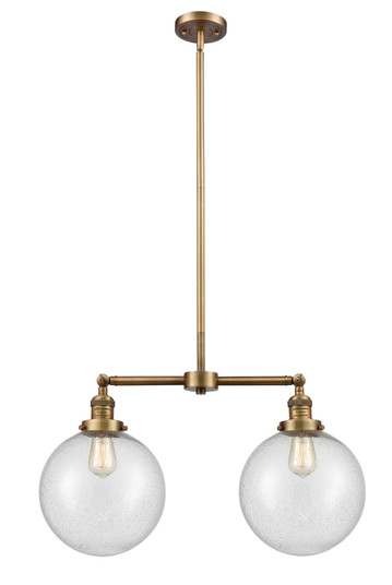 Franklin Restoration LED Island Pendant in Brushed Brass (405|209-BB-G204-10-LED)