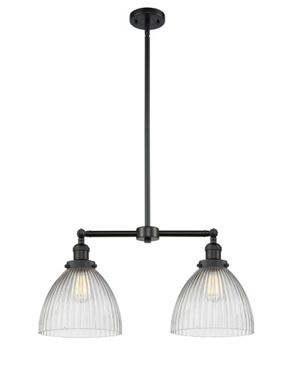 Franklin Restoration LED Island Pendant in Matte Black (405|209-BK-G222)