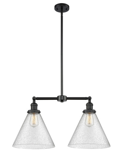 Franklin Restoration LED Island Pendant in Matte Black (405|209-BK-G44-L-LED)