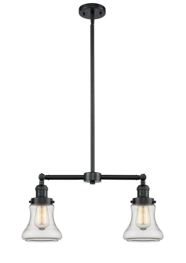 Franklin Restoration Two Light Island Pendant in Oil Rubbed Bronze (405|209-OB-G192)