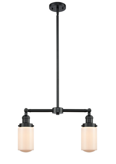 Franklin Restoration Two Light Island Pendant in Oil Rubbed Bronze (405|209-OB-G311)