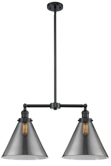 Franklin Restoration Two Light Island Pendant in Oil Rubbed Bronze (405|209-OB-G43-L)