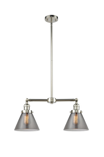 Franklin Restoration LED Island Pendant in Polished Nickel (405|209-PN-G43-L-LED)