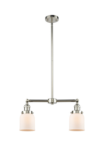 Franklin Restoration Two Light Island Pendant in Polished Nickel (405|209-PN-G51)