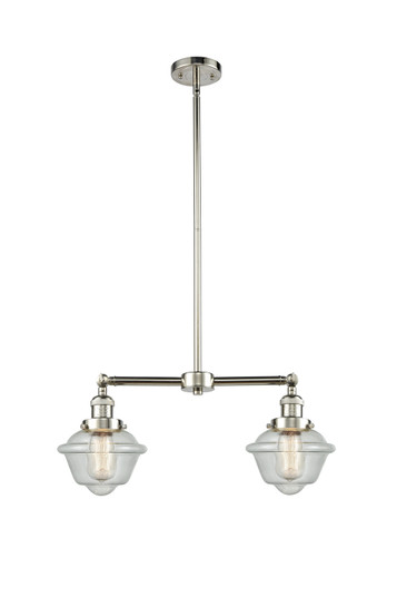Franklin Restoration Two Light Island Pendant in Polished Nickel (405|209-PN-G534) Franklin Restoration Two Light Island Pendant in Polished Nickel (405|209-PN-G534)