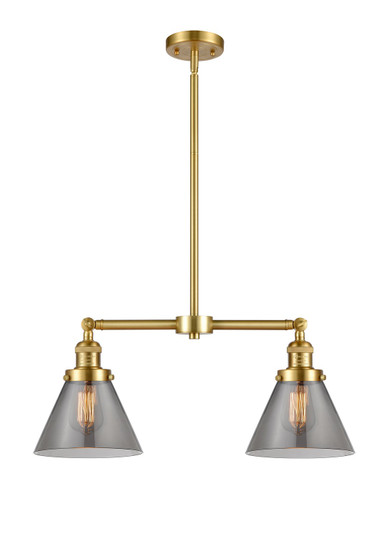 Franklin Restoration LED Island Pendant in Satin Gold (405|209-SG-G43-LED)