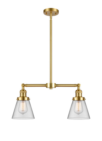 Franklin Restoration LED Island Pendant in Satin Gold (405|209-SG-G62-LED)