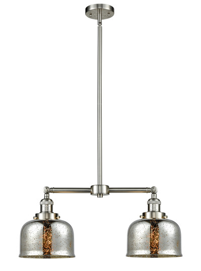 Franklin Restoration Two Light Island Pendant in Brushed Satin Nickel (405|209-SN-G78)