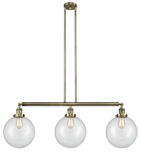 Franklin Restoration LED Island Pendant in Antique Brass (405|213-AB-G202-10-LED)