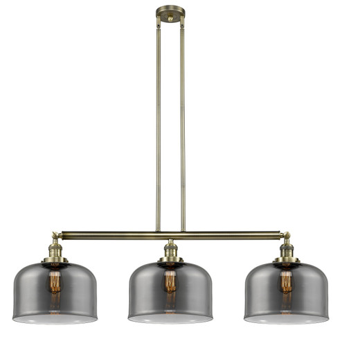 Franklin Restoration Three Light Island Pendant in Antique Brass (405|213-AB-G73-L)