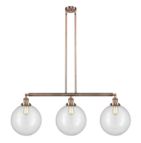 Franklin Restoration LED Island Pendant in Antique Copper (405|213-AC-G202-12-LED)