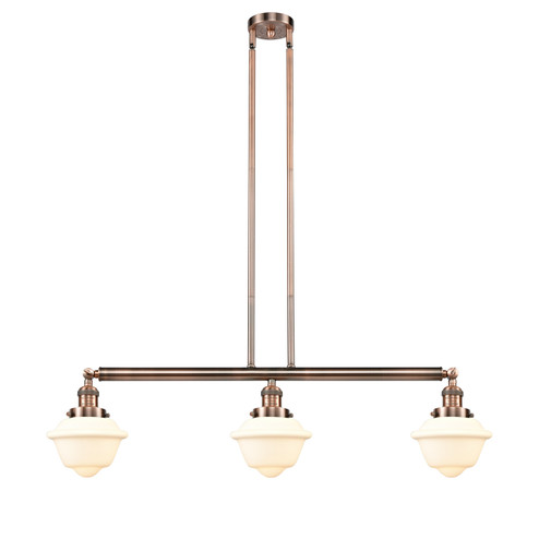 Franklin Restoration Three Light Island Pendant in Antique Copper (405|213-AC-G531)