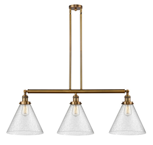 Franklin Restoration LED Island Pendant in Brushed Brass (405|213-BB-G44-L)