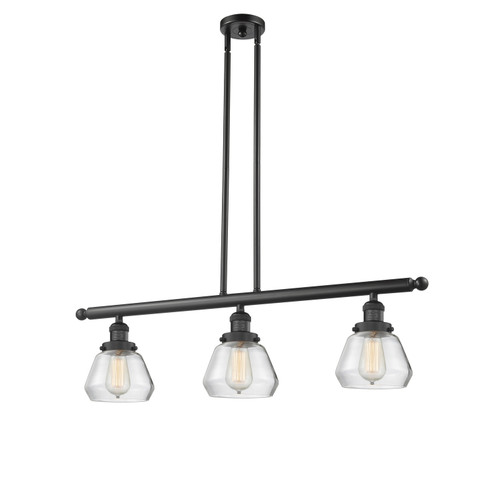 Franklin Restoration LED Island Pendant in Matte Black (405|213-BK-G172-LED)