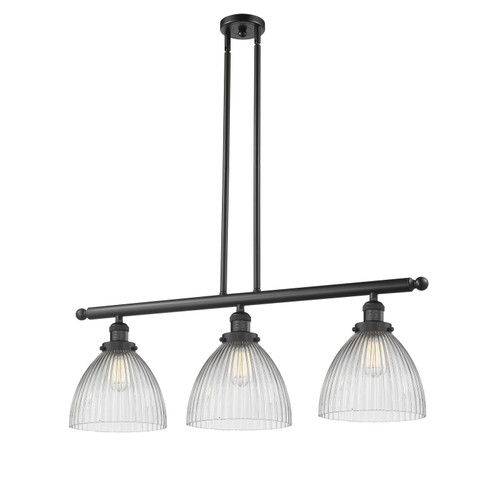 Franklin Restoration LED Island Pendant in Matte Black (405|213-BK-G222)