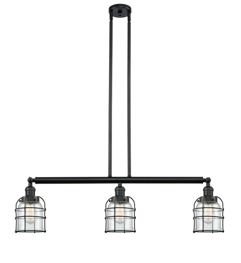 Franklin Restoration LED Island Pendant in Matte Black (405|213-BK-G52-CE-LED)