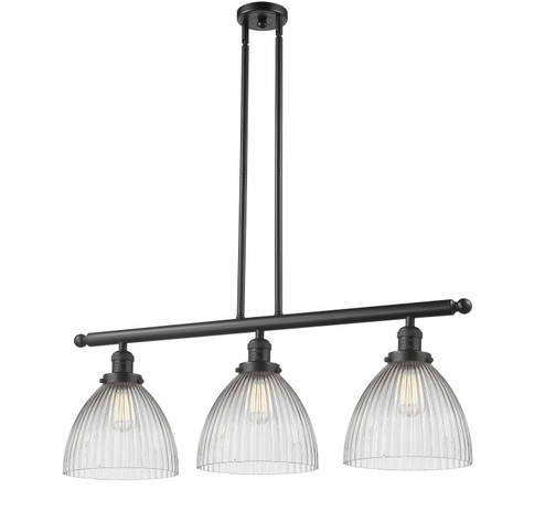 Franklin Restoration Three Light Island Pendant in Oil Rubbed Bronze (405|213-OB-G222)