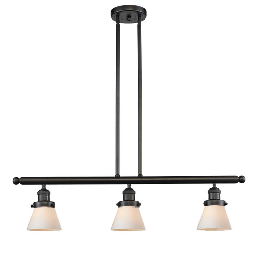 Franklin Restoration Three Light Island Pendant in Oil Rubbed Bronze (405|213-OB-G61)