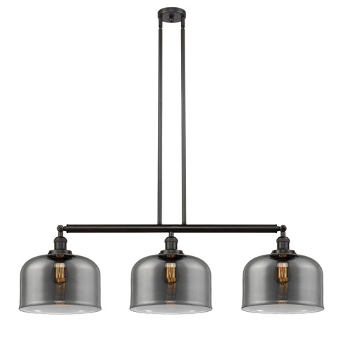 Franklin Restoration Three Light Island Pendant in Oil Rubbed Bronze (405|213-OB-G73-L)