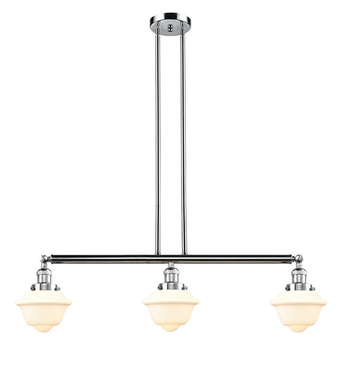 Franklin Restoration Three Light Island Pendant in Polished Chrome (405|213-PC-G531)