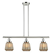 Franklin Restoration Three Light Island Pendant in Polished Nickel (405|213-PN-G146)