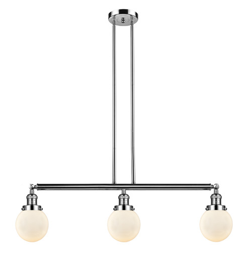 Franklin Restoration LED Island Pendant in Polished Nickel (405|213-PN-G201-6-LED)