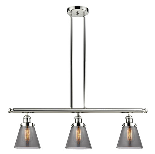 Franklin Restoration Three Light Island Pendant in Polished Nickel (405|213-PN-G63)