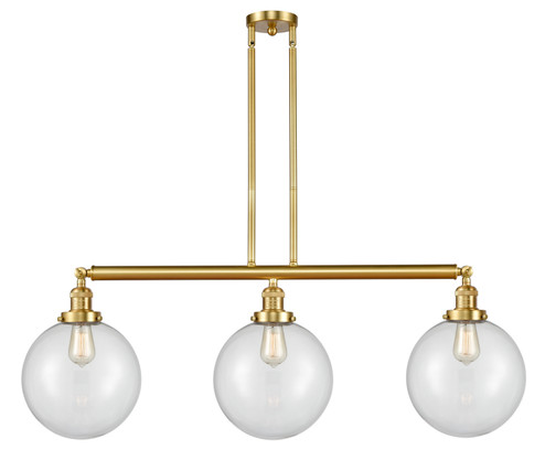 Franklin Restoration LED Island Pendant in Satin Gold (405|213-SG-G202-10-LED)