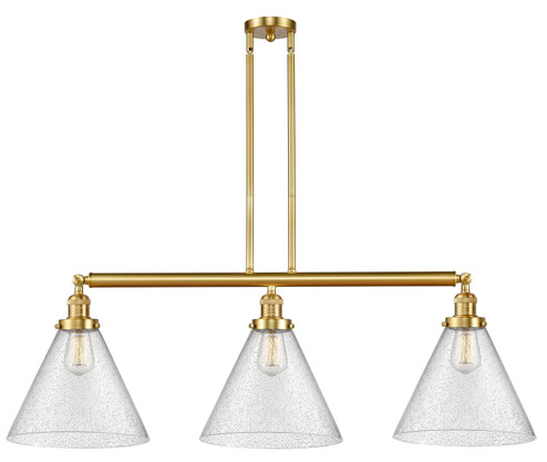 Franklin Restoration LED Island Pendant in Satin Gold (405|213-SG-G44-L-LED)