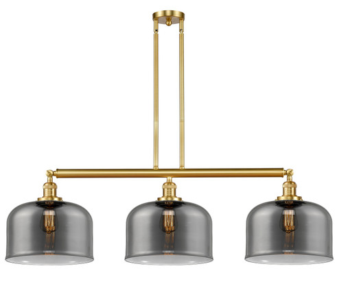 Franklin Restoration Three Light Island Pendant in Satin Gold (405|213-SG-G73-L) Franklin Restoration Three Light Island Pendant in Satin Gold (405|213-SG-G73-L)