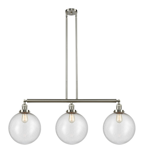 Franklin Restoration LED Island Pendant in Brushed Satin Nickel (405|213-SN-G204-12-LED)